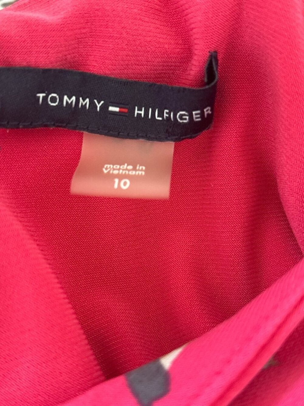 Tommy Hilfiger Women's Floral Fuchsia Pink Sleeveless Fit & Flare Dress Size 10 - Picture 8 of 9